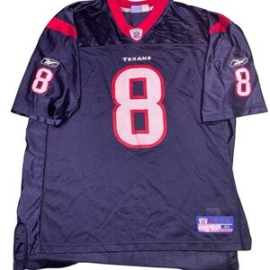 Y2K Houston Texans NFL David Carr Reebok #8 red and navy jersey XL